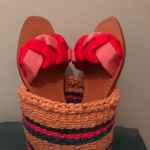 Something Navy pink and red flats size 6